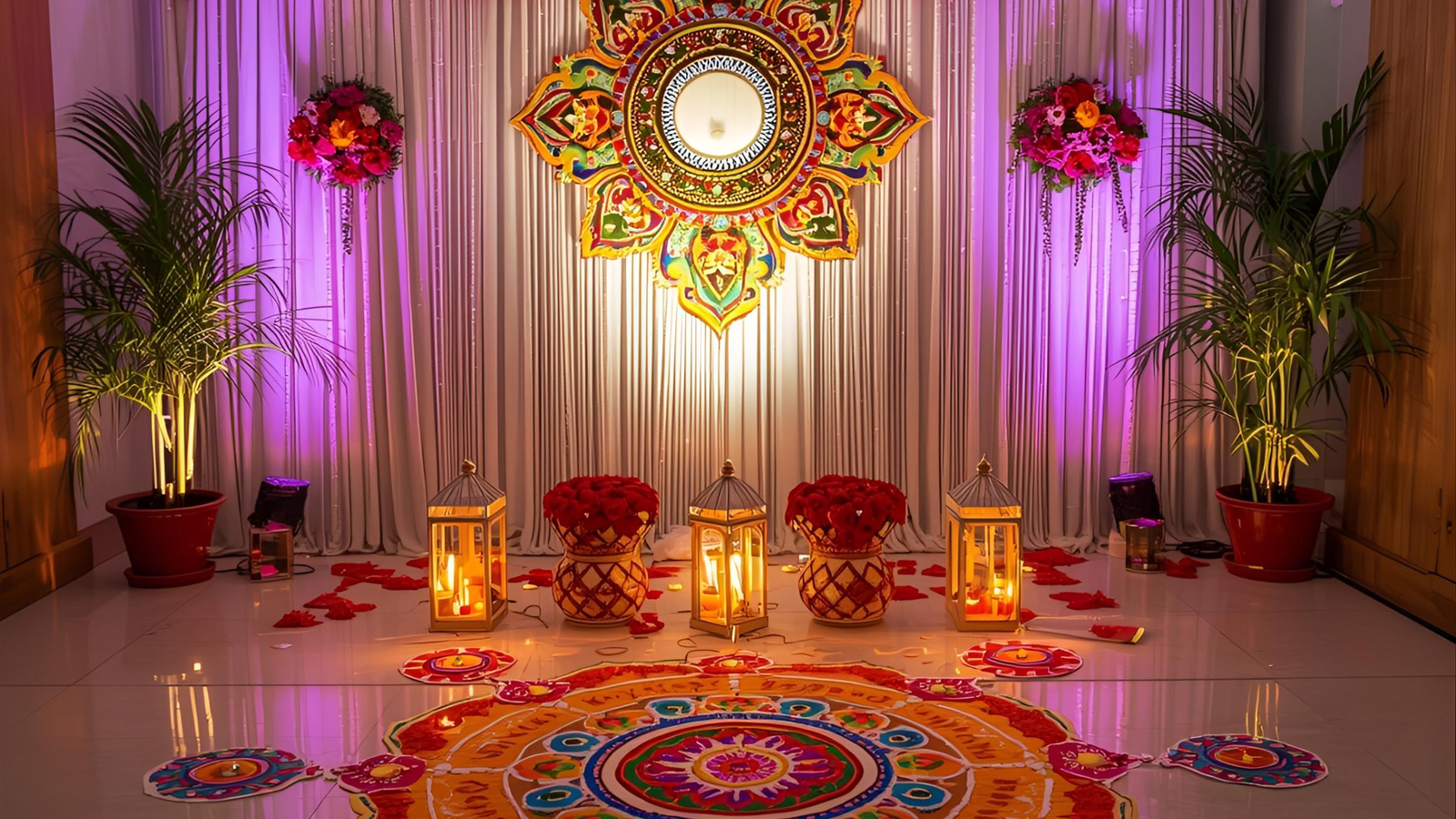 Simple Navratri Decoration Ideas for Office